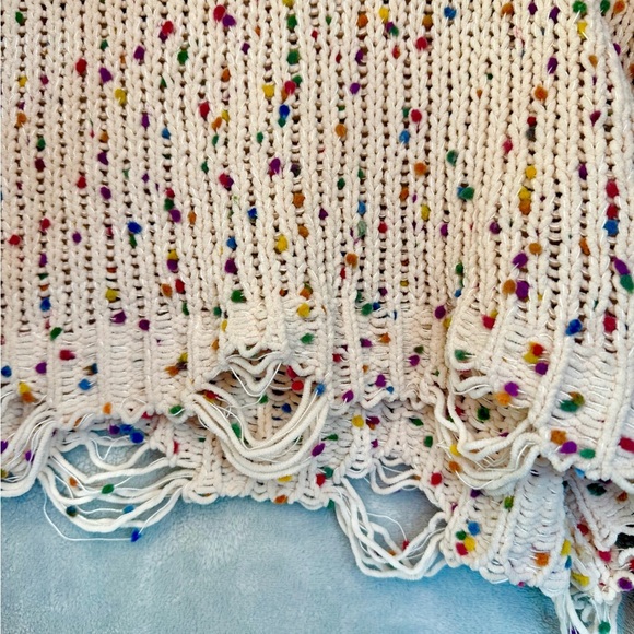 Colorful Speckled Knit Sweater - Picture 6 of 6